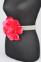 Oversized Flower Pearl Elastic Belt
