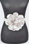 Oversized Flower Pearl Elastic Belt