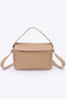 Faux Leather Crossbody Handle Bag
