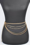 Multi Layered Metal Chain Belt 