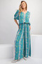 Floral Print Gauze Palazzo Pants​