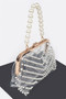 Stone Studded Transparent Clutch