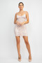 Ruched Floral Cami Dress​​​​
