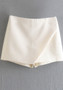 Women's All-Match High Waist Irregular Culottes Solid Color Shorts