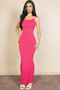 Ribbed Mermaid Hem Camisole Maxi Dress​​​​​​​