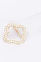 Pearl Metal Buckle Clear Belt
