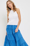 Cotton Gauze Tiered Maxi Skirt​​