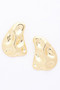 Metal Gold Dip Earring​​