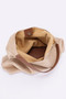 Faux Suede Bindle Bag W/ Pouch
