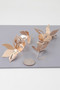 Triple Delicate Flower Drop Earrings