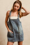BiBi Washed Adjustable Strap Denim Overall Dress