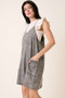 Mittoshop Washed Patch Pocket Mini Cami Denim Dress