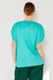 Marina West Swim Rib Pleated Oversized Dolman Sleeve Top