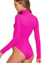Zenana Mock Neck Long Sleeve Bodysuit