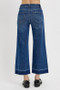 RISEN Full Size Tummy Control High Rise Crop Wide Hem Jeans Plus Size