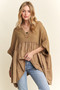 ADORA Oversized Mineral Washed Flare Top