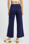 Umgee Wide-Leg Pants with Lace Trim