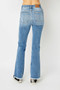 Judy Blue Full Size Distressed Raw Hem Bootcut Jeans