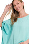 Zenana Woven Oversized Boxy Top