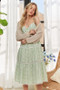 ADORA Gingham Detail Washed Dress