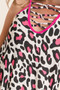 BiBi Leopard Print Caged Neck Knit Camisole