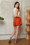 Davi & Dani Textured Knit Relaxed Fit Pocket Short