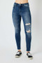 Judy Blue Full Size  High Waist Distressed Skinny Jeans