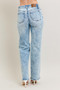 Judy Blue Full Size Hw Mineral Wash Destroy 90's Straight Jeans Plus Size
