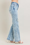 Judy Blue Full Size Hw Mineral Wash Destroy 90's Straight Jeans Plus Size