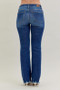 Judy Blue Full Size Mid-rise Non-distressed Hem Bootcut Jeans Plus Size