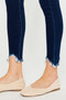Kancan Full Size High Rise Frayed Ankle Skinny Jeans