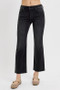 RISEN Tummy Control Mid Rise Crop Straight Jeans