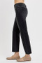 RISEN Tummy Control Mid Rise Crop Straight Jeans