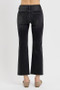 RISEN Tummy Control Mid Rise Crop Straight Jeans