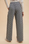 Annie Wear Drawstring Checkered Wide Leg Pants