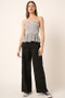 Mittoshop Low Rise Elastic Cover Waistband Cargo Pants