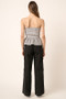 Mittoshop Low Rise Elastic Cover Waistband Cargo Pants