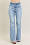 Judy Blue Full Size Hw Flare Jeans W/ Shield Pockets Plus Size