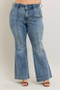 Judy Blue Full Size High-Waist Flare Denim Jeans with Front Seam Detail Plus Size