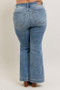 Judy Blue Full Size High-Waist Flare Denim Jeans with Front Seam Detail Plus Size