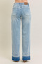 Judy Blue Full Size Mr Release Hem Wide Leg Jeans Plus Size