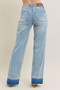 Judy Blue Full Size Mr Release Hem Wide Leg Jeans Plus Size
