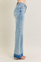 Judy Blue Full Size Mr Release Hem Wide Leg Jeans Plus Size