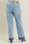 Judy Blue Full Size Mr Release Hem Wide Leg Jeans Plus Size