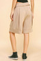 Davi & Dani Fold Over Waist Band Strap Detail Short