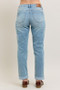 Judy Blue Full Size V-Front Cuff Boyfriend Jeans Plus Size