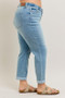 Judy Blue Full Size V-Front Cuff Boyfriend Jeans Plus Size