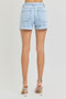 RISEN Full Size High Rise Belted Roll Up Shorts Plus Size