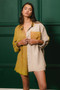 BiBi Washed Raw Hem Shirt