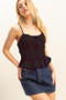 HYFVE Poplin Smocked Waist Summery Cami Top